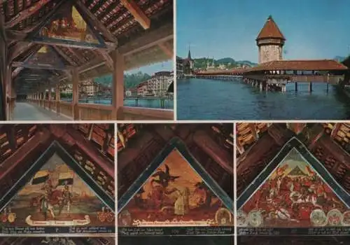 Schweiz - Schweiz - Luzern - Kapellbrücke - ca. 1980