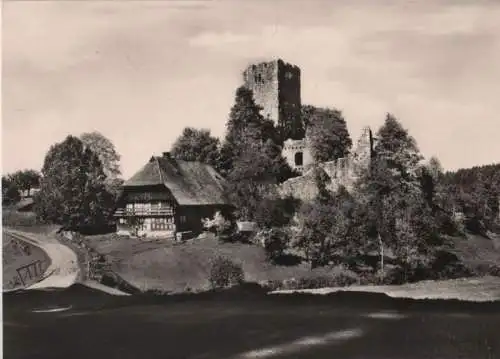 Königsfeld - Ruine Waldau - ca. 1965