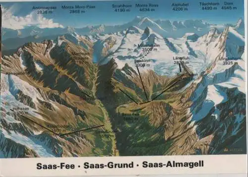 Schweiz - Schweiz - Saas-Fee - Grund - Almagell - 1991