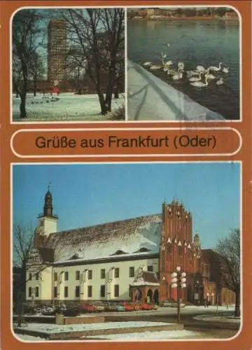 Frankfurt Oder - u.a. Hochhaus am Platz der Republik - ca. 1990