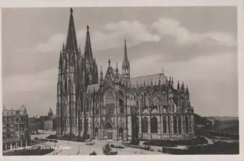 Köln - Der Dom von Süden - ca. 1955