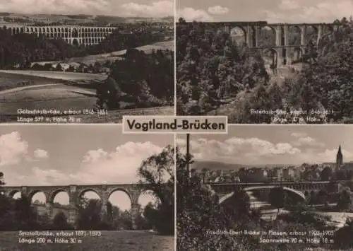 Vogtland-Brücken - u.a. Syratalbrücke - 1967