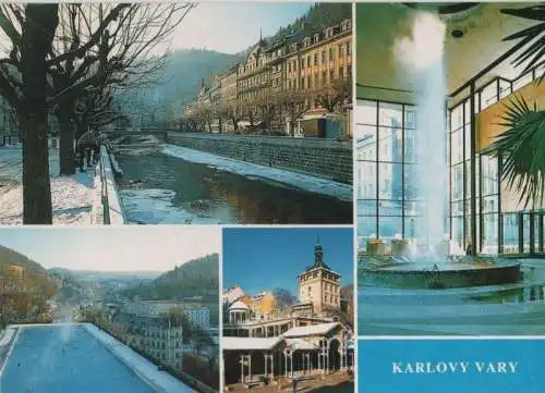 Tschechien - Tschechien - Karlovy Vary - Karlsbad - 4 Teilbilder - ca. 1980