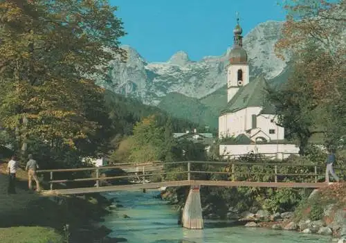 Ramsau - Kirche mit Reiteralpe - ca. 1985