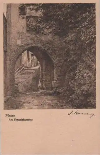 Füssen - Am Franziskanertor - ca. 1935