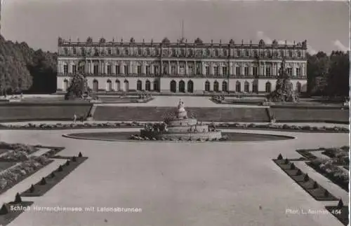 Herrenchiemsee - Schloß mit  Latonabrunnen - ca. 1955