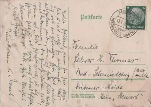 Postkarte - 1939