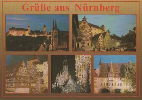 Nürnberg - u.a. Fassade Frauenkirche - ca. 1985