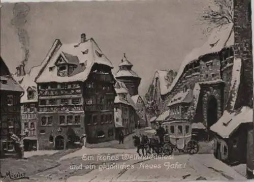 Nürnberg - Wintermorgen - ca. 1960