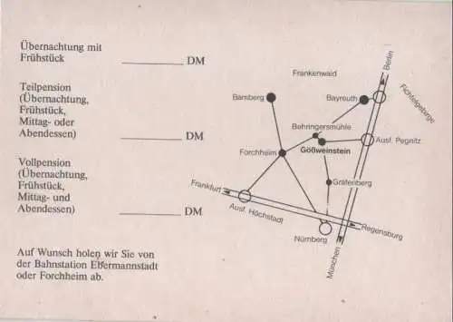 Gößweinstein - Werbekarte