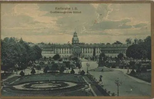 Karlsruhe - Großherzogliches Schloß - ca. 1935