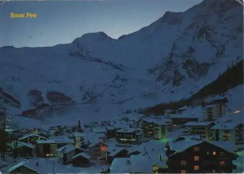 Schweiz - Schweiz - Saas-Fee - Abenddämmerung - 1981