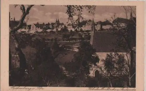 Rothenburg - Kobozellerkirche und Stadtpartie - ca. 1935