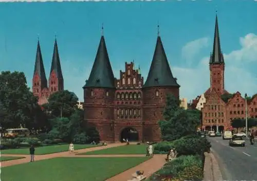 Lübeck - Blick auf St. Marien - ca. 1975