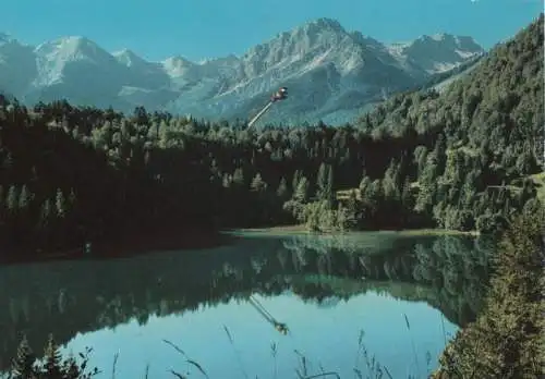 Oberstdorf - Freibergsee mit Skiflugschanze - 1975