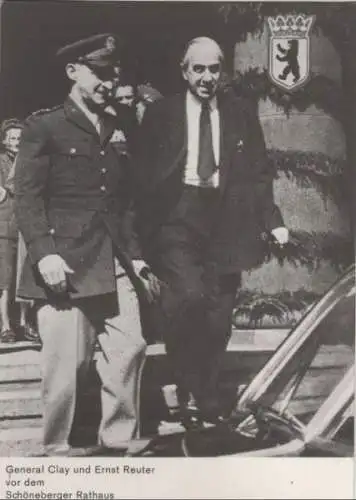 Ernst Reuter mit Gen. Clay - ca. 1950