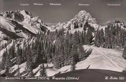 Kreuzeck (Wetterstein) - mit Zugspitze - ca. 1955