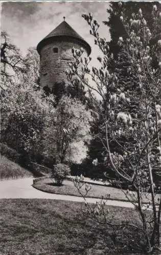 Überlingen - Stadtgarten mit Gallerturm - 1965