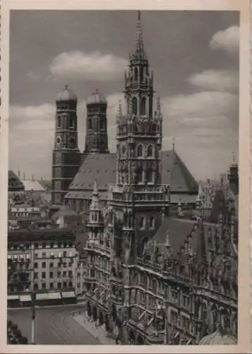 München - Rathaus, Frauentürme - ca. 1955