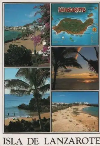 Spanien - Spanien - Lanzarote - 5-Bilder-Karte - 1991