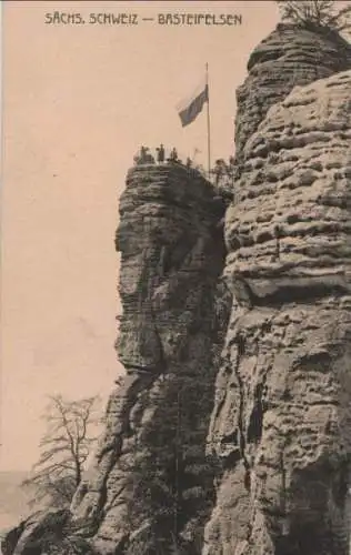 Sächsische Schweiz - Basteifelsen - 1913