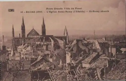 Frankreich - Frankreich - Reims - Eglise Saint-Remy - ca. 1920