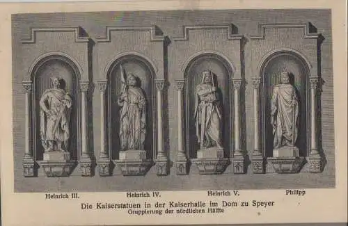 Speyer - Kaiserstatuen im Dom - ca. 1935