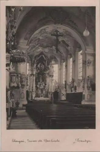 Schongau - Inneres der Pfarrkirche - ca. 1950