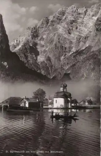 Schönau - St. Bartholomä - am Königssee mit Watzmann - 1960