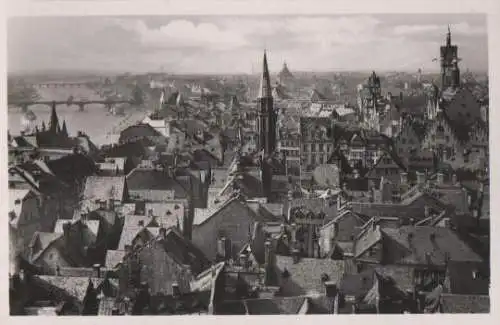 Frankfurt - Drei-Brücken-Blick - ca. 1955