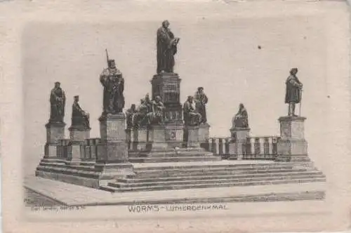 Worms - Lutherdenkmal - ca. 1925