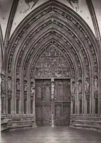 Freiburg - Münster U.L. Frau, Hauptportal - 1956