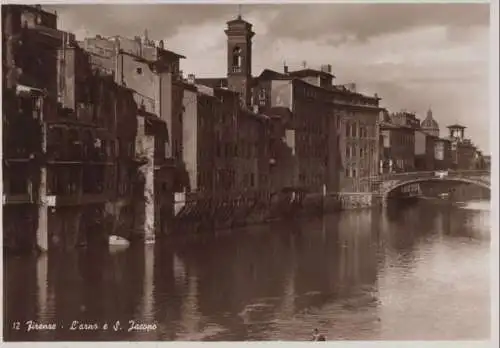 Italien - Italien - Florenz - Firenze - Arno e S. Jacopo - ca. 1960