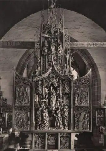 Creglingen - Herrgottskirche, Marienaltar - ca. 1955