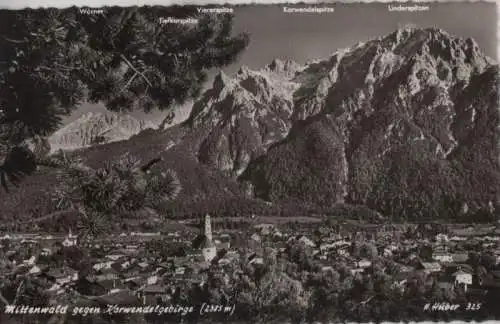 Mittenwald - gegen Karwendelgebirge - ca. 1965