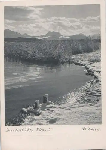 See - Strand im Winter - ca. 1950