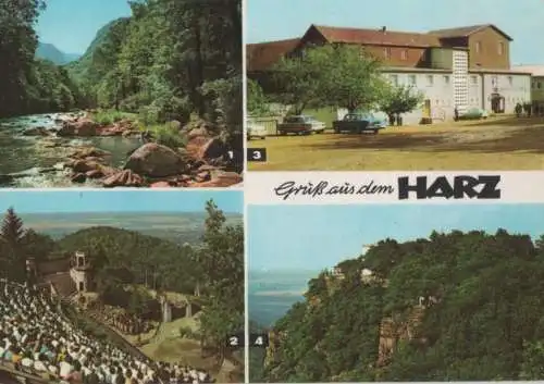 Harz - u.a. Blick auf Hexentanzplatz - 1976