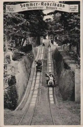 Ibbenbüren - Waldpark, Sommer-Rodelbahn - 1959