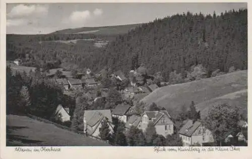 Altenau - Blick vom Kunstberg in die Kleine Oker - ca. 1950