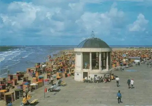 Borkum - Strand und Promenade am Musikpavillon - 1998