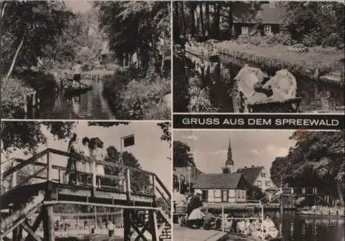 Spreewald - 4 Teilbilder - 1976