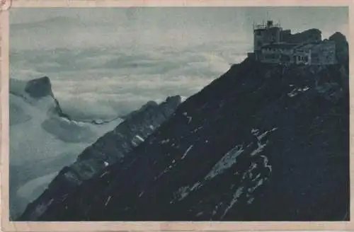 Zugspitze - Abend mit Münchner Haus - ca. 1925