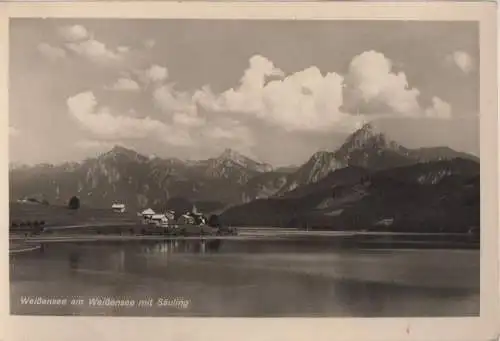 Füssen-Weißensee - mit Säuling - ca. 1950