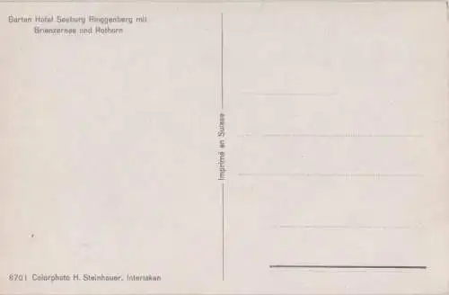 Schweiz - Ringgenberg (BE) - Schweiz - Gartenhotel Seeburg