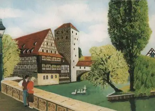 Nürnberg - Weinstadel und Henkersteg - ca. 1985