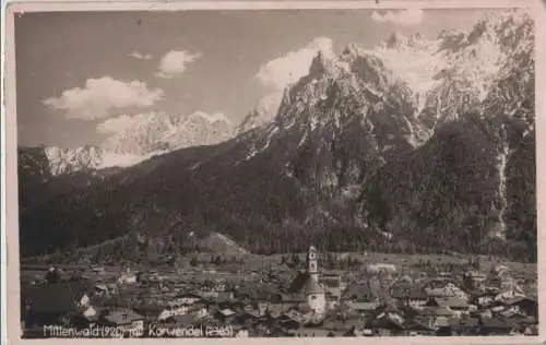 Mittenwald - mit Karwendel - 1949