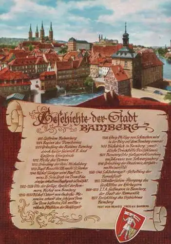 Bamberg - mit Stadtgeschichte - ca. 1975