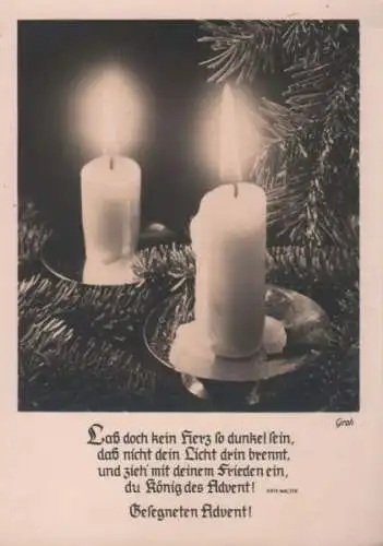 Gesegneten Advent Kerzen