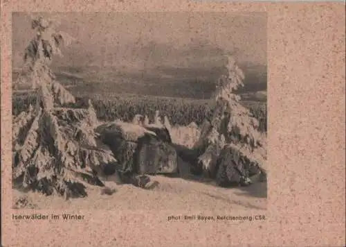 Isergebirge - im Winter - ca. 1950