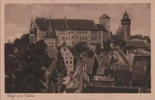 Nürnberg - Burg von Süden - ca. 1935